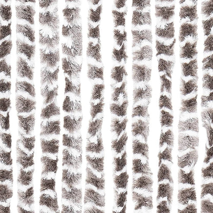 vidaXL Fly Curtain Taupe and White 100x230 cm Chenille