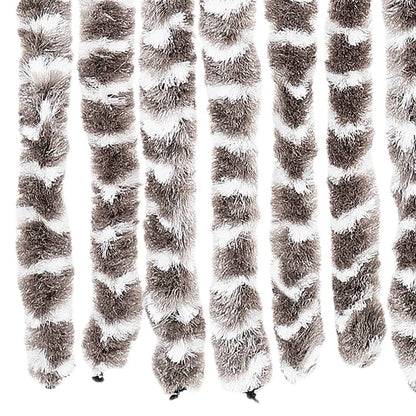vidaXL Fly Curtain Taupe and White 100x230 cm Chenille
