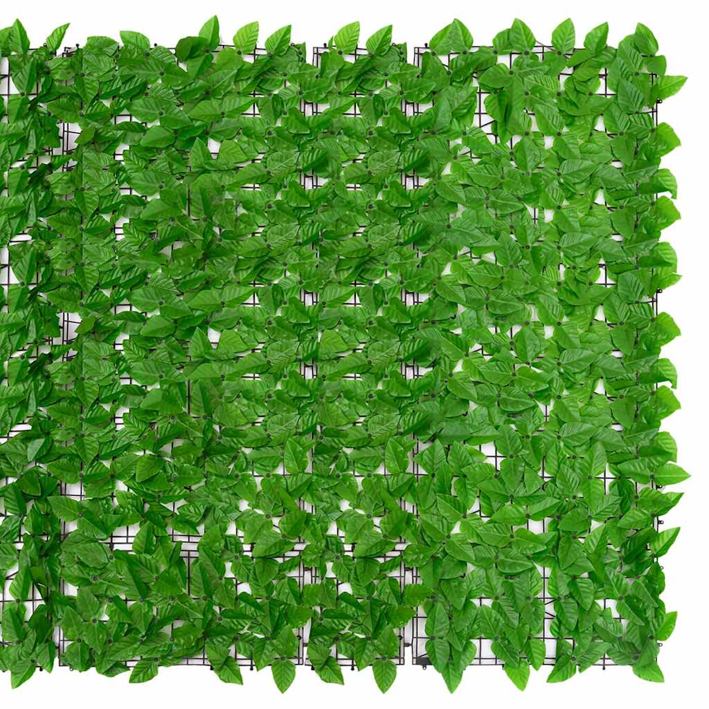 vidaXL Balcony Privacy Screen with Green Leaves 300x150 cm