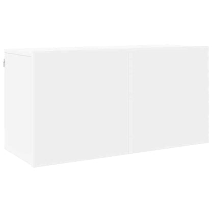 vidaXL 4 Piece TV Wall Units White Engineered Wood