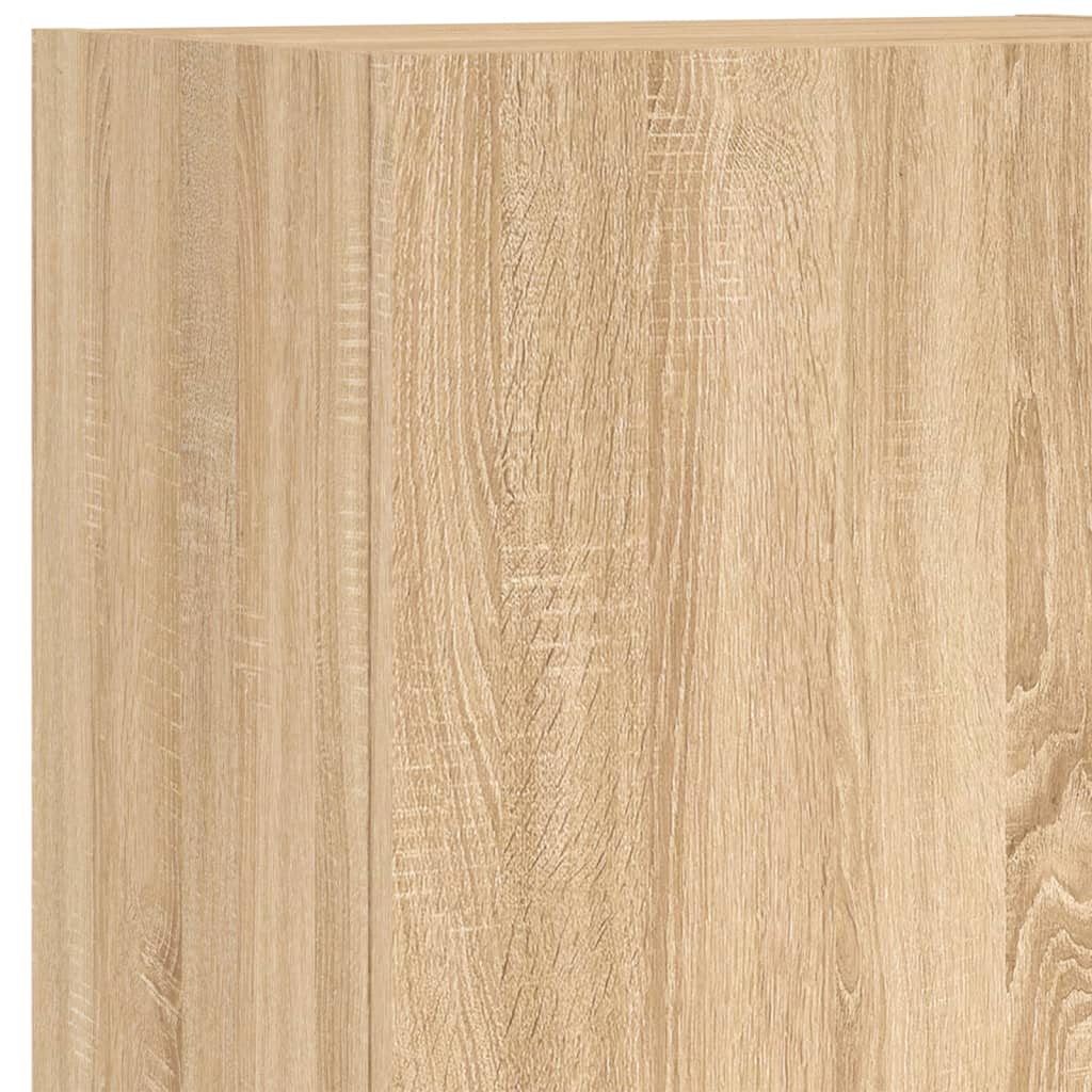 vidaXL TV Wall Unit | Sonoma Oak | Engineered Wood | Medium | TV Wall Unit
