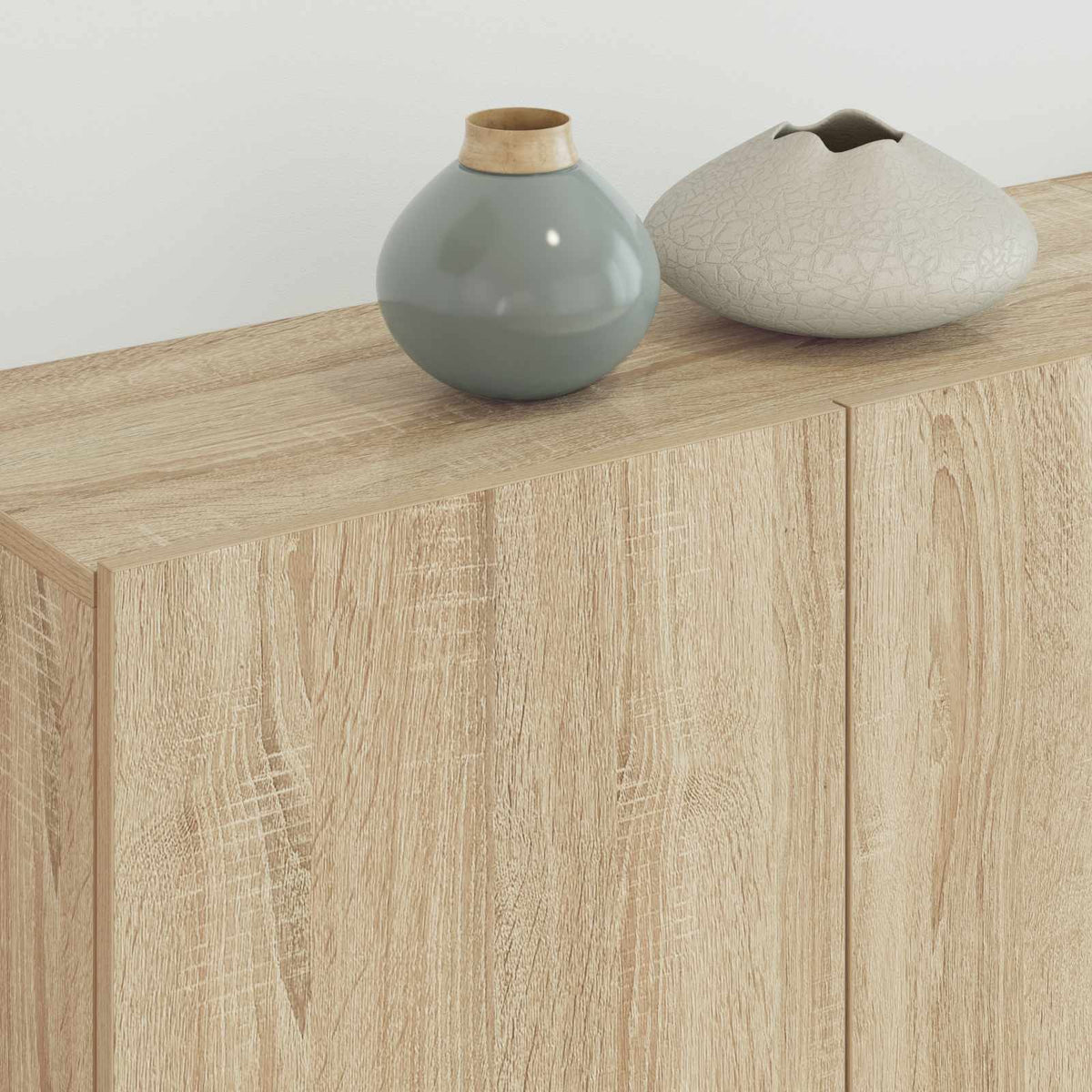 vidaXL 4 Piece TV Wall Units Sonoma Oak Engineered Wood