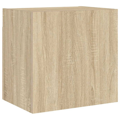 vidaXL 4 Piece TV Wall Units Sonoma Oak Engineered Wood