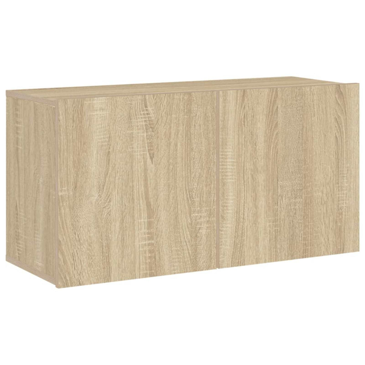vidaXL 4 Piece TV Wall Units Sonoma Oak Engineered Wood