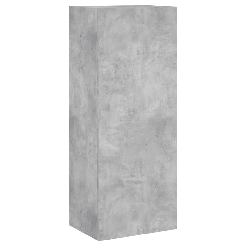 vidaXL 4 Piece TV Wall Units Concrete Grey Engineered Wood