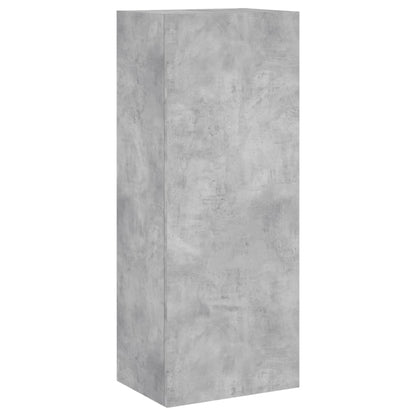 vidaXL 4 Piece TV Wall Units Concrete Grey Engineered Wood