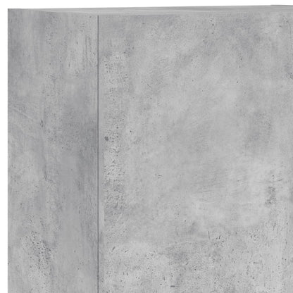 vidaXL 4 Piece TV Wall Units Concrete Grey Engineered Wood