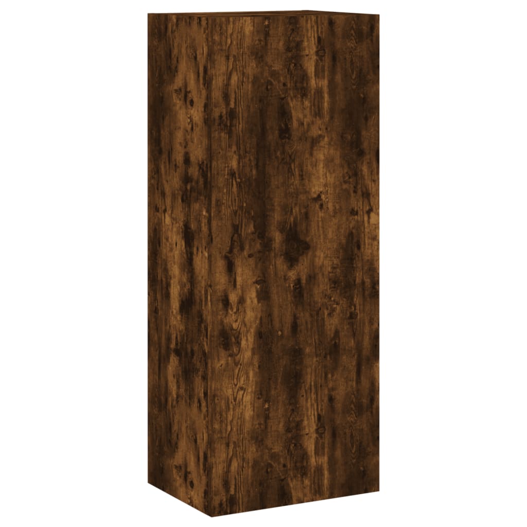 vidaXL 4 Piece TV Wall Units Smoked Oak Engineered Wood