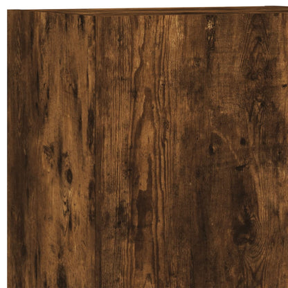 vidaXL 4 Piece TV Wall Units Smoked Oak Engineered Wood