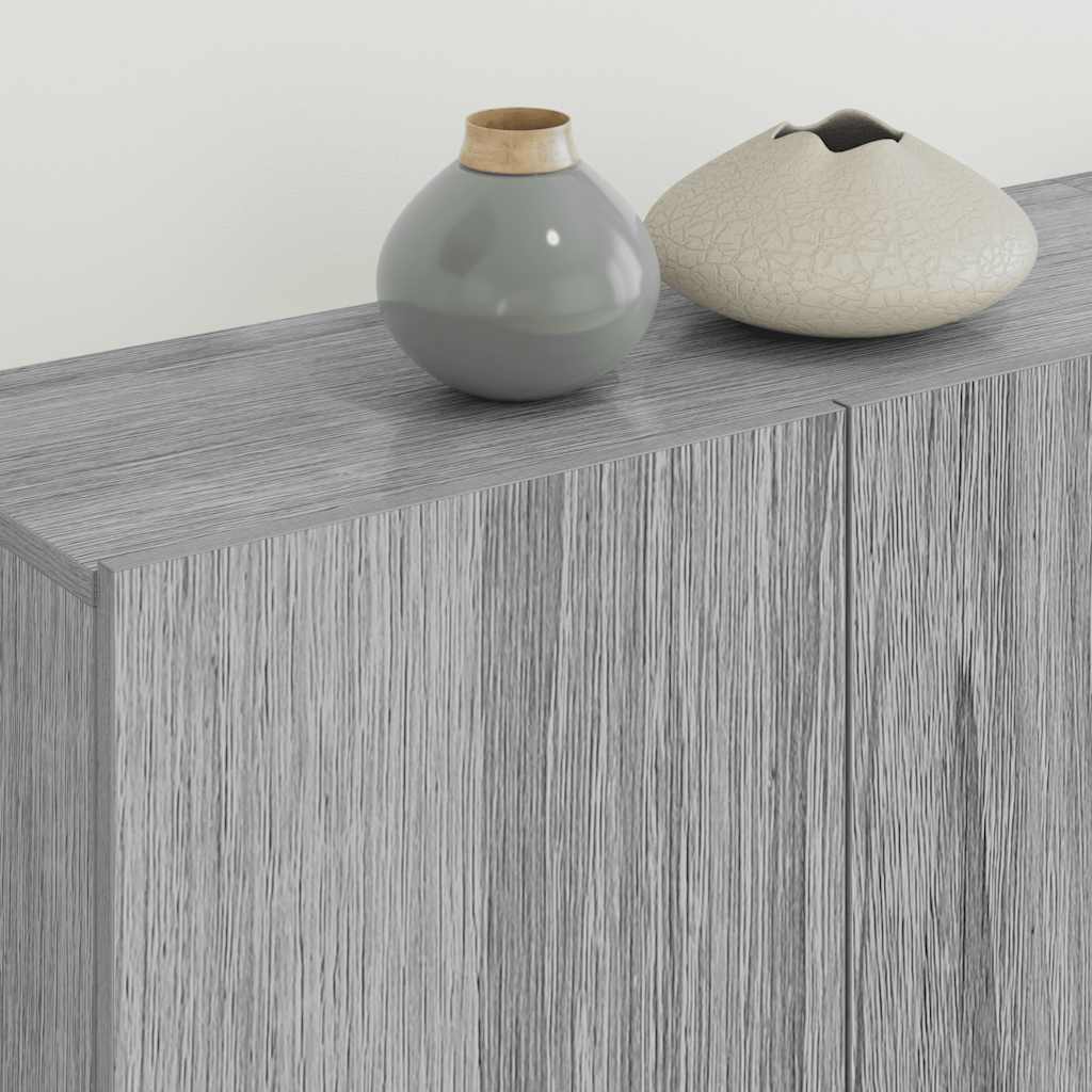 vidaXL 4 Piece TV Wall Units Grey Sonoma Engineered Wood