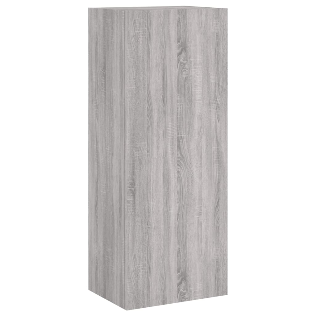 vidaXL 4 Piece TV Wall Units Grey Sonoma Engineered Wood