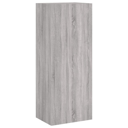 vidaXL 4 Piece TV Wall Units Grey Sonoma Engineered Wood