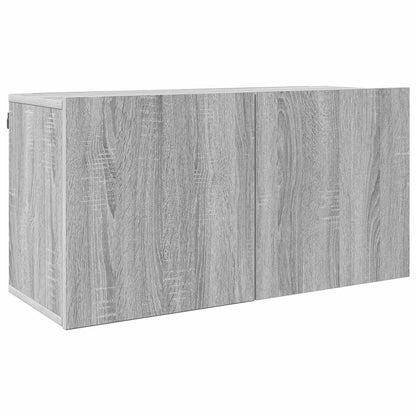vidaXL 4 Piece TV Wall Units Grey Sonoma Engineered Wood