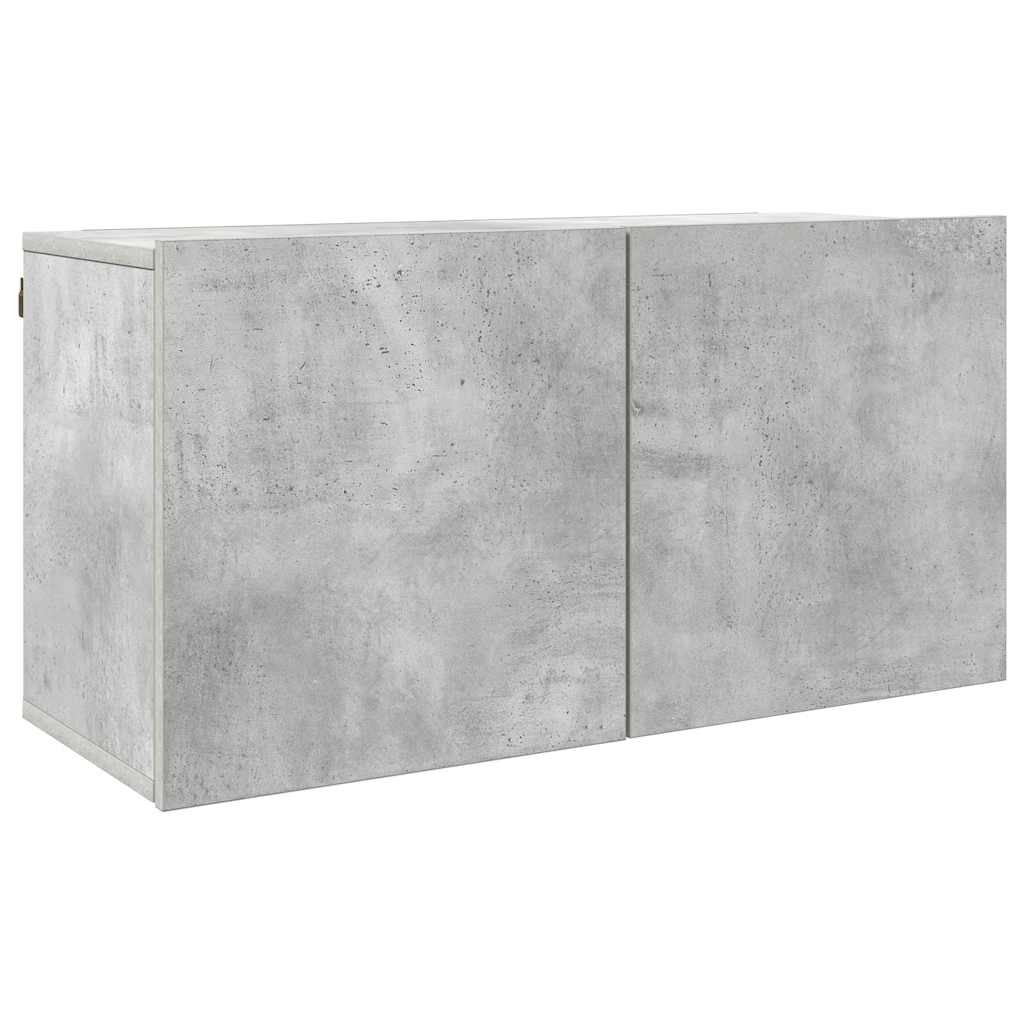 vidaXL 5 Piece TV Wall Units Concrete Grey Engineered Wood