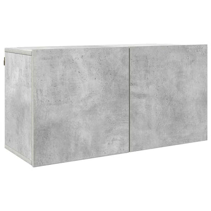 vidaXL 5 Piece TV Wall Units Concrete Grey Engineered Wood