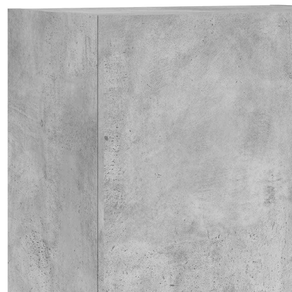 vidaXL 5 Piece TV Wall Units Concrete Grey Engineered Wood