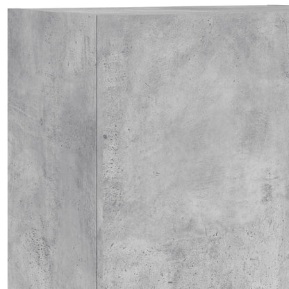 vidaXL 5 Piece TV Wall Units Concrete Grey Engineered Wood