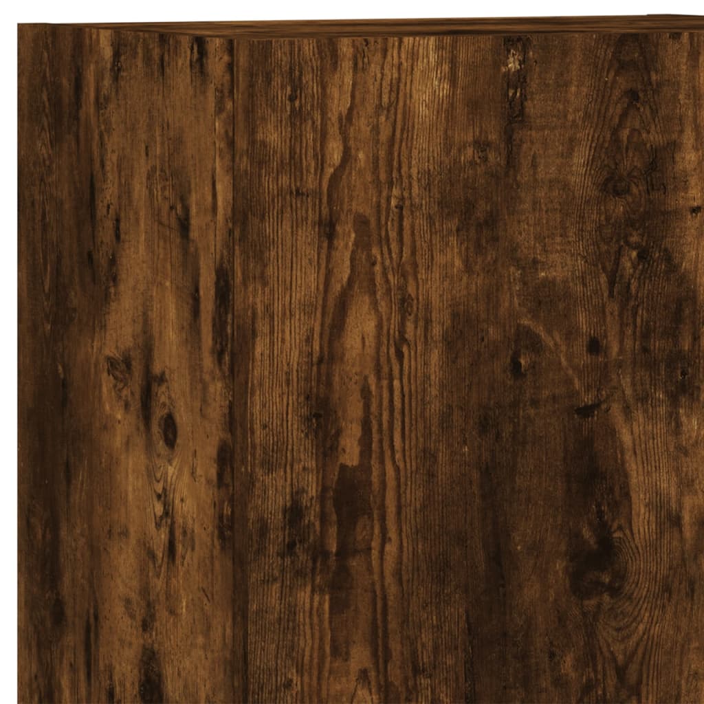 vidaXL 5 Piece TV Wall Units Smoked Oak Engineered Wood