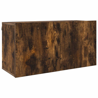 vidaXL 5 Piece TV Wall Units Smoked Oak Engineered Wood