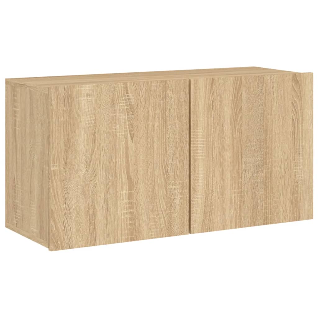 vidaXL 5 Piece TV Wall Units Sonoma Oak Engineered Wood