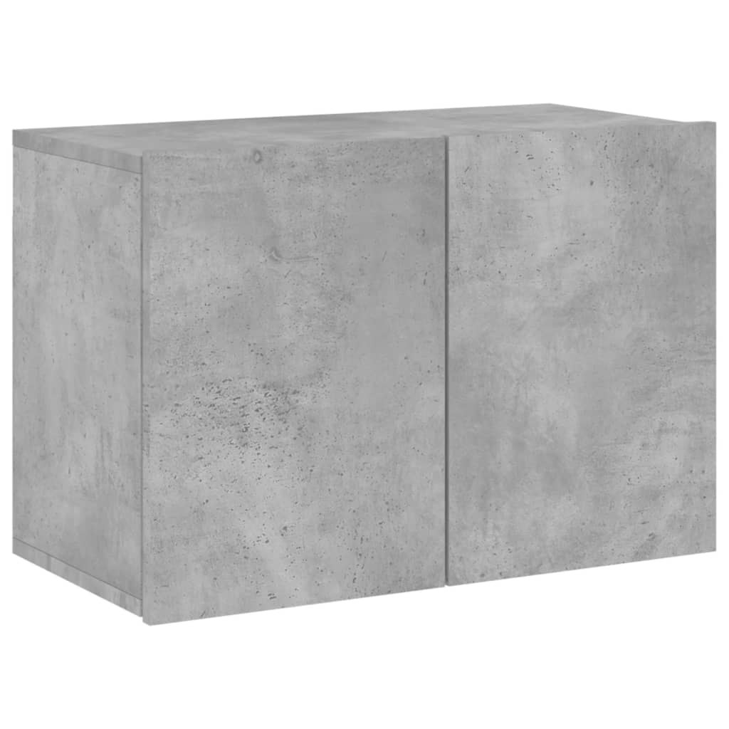 vidaXL 5 Piece TV Wall Units Concrete Grey Engineered Wood