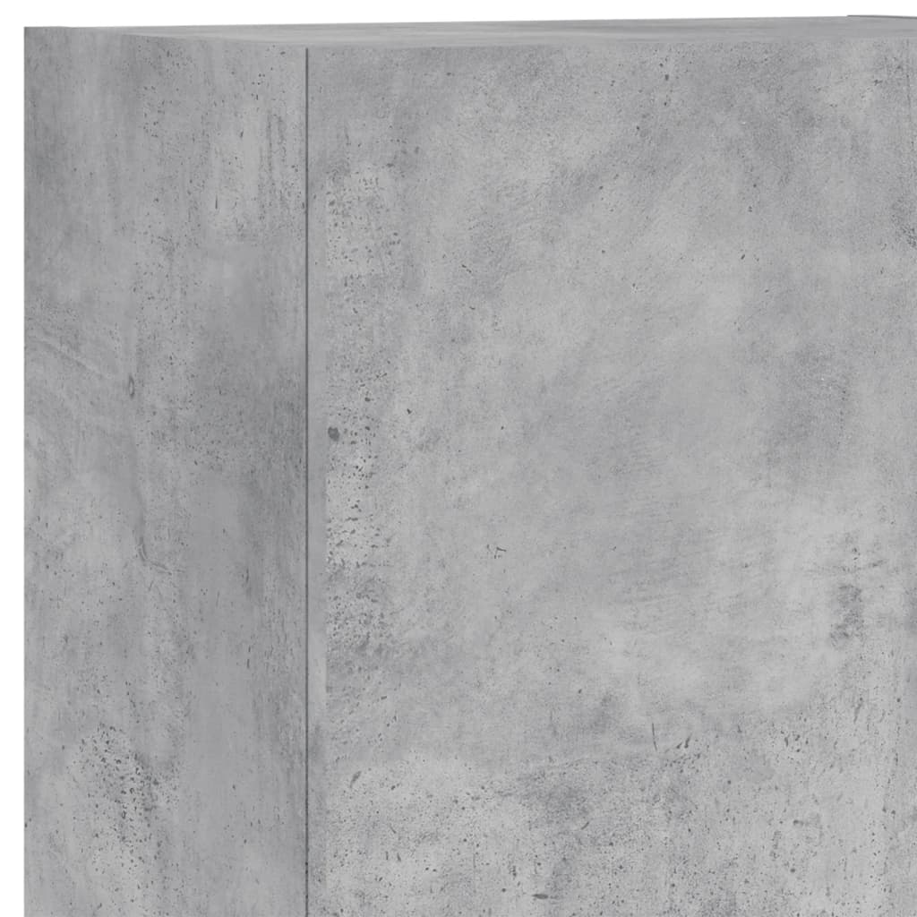 vidaXL 5 Piece TV Wall Units Concrete Grey Engineered Wood