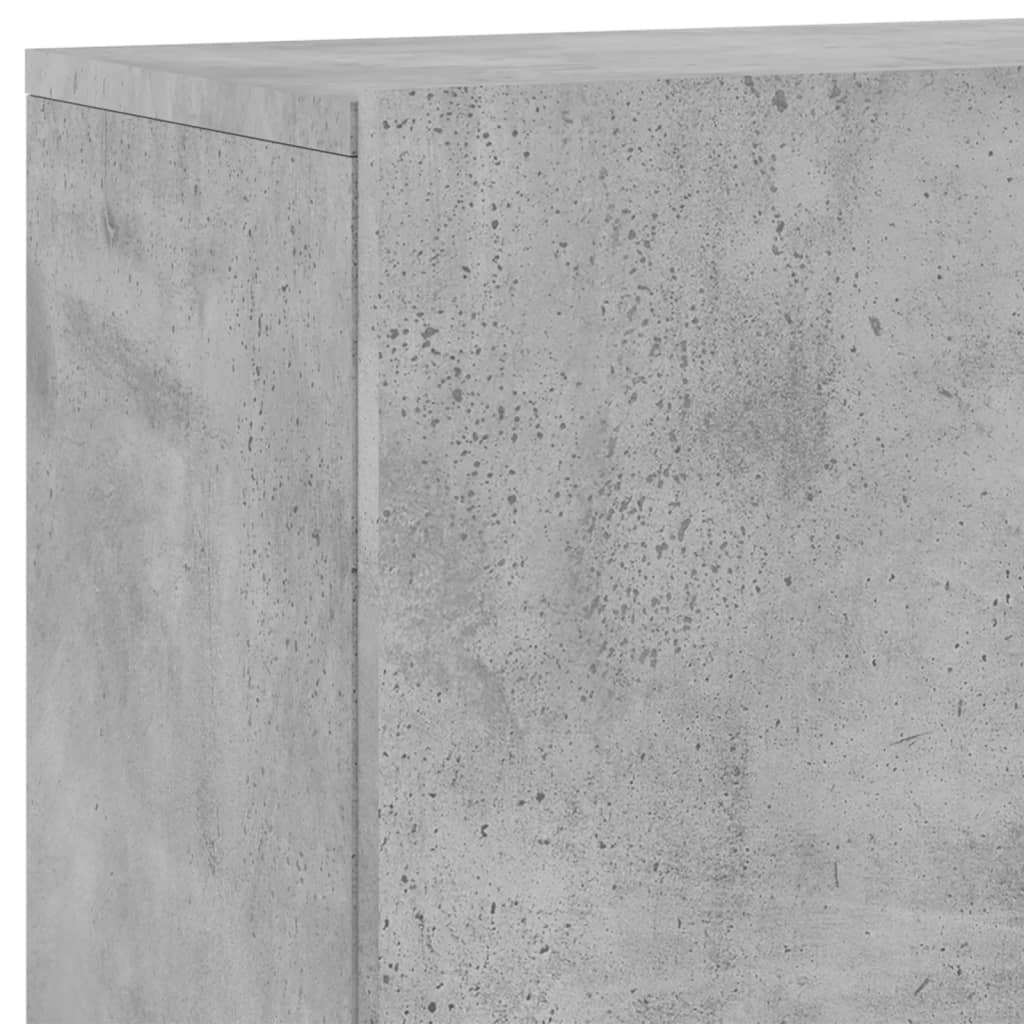 vidaXL 5 Piece TV Wall Units Concrete Grey Engineered Wood
