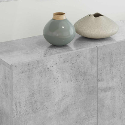 vidaXL 5 Piece TV Wall Units Concrete Grey Engineered Wood