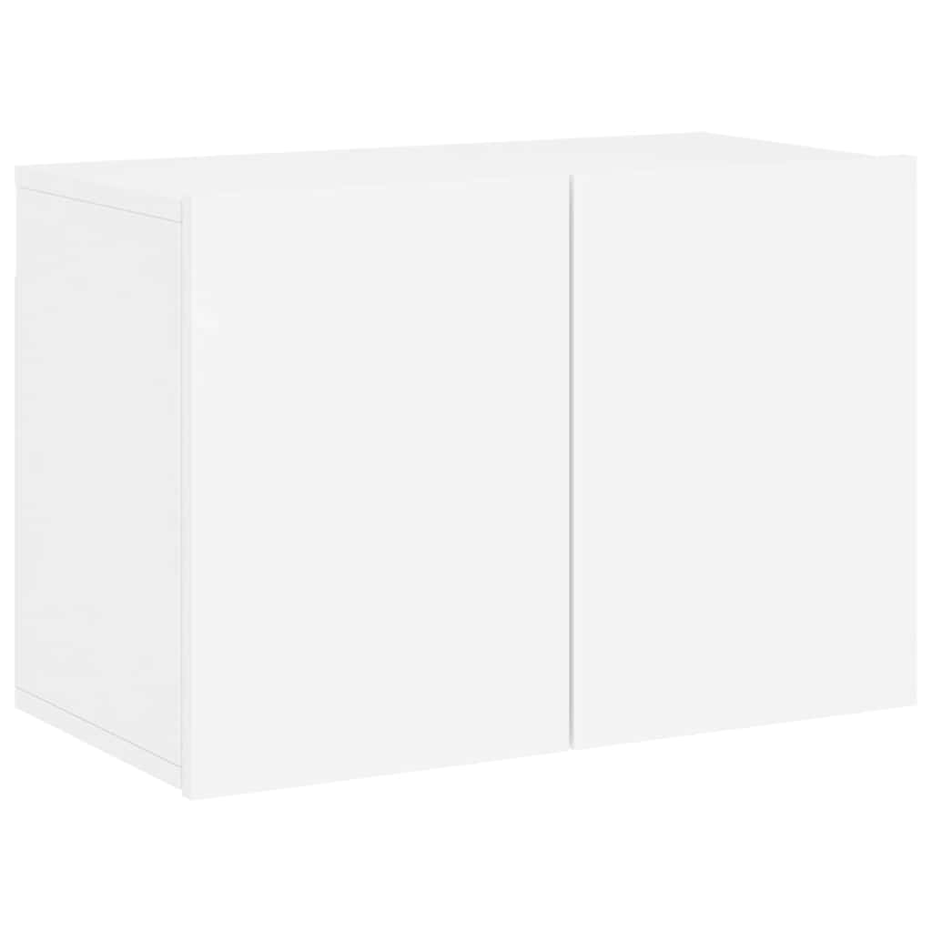 vidaXL 6 Piece TV Wall Units White Engineered Wood