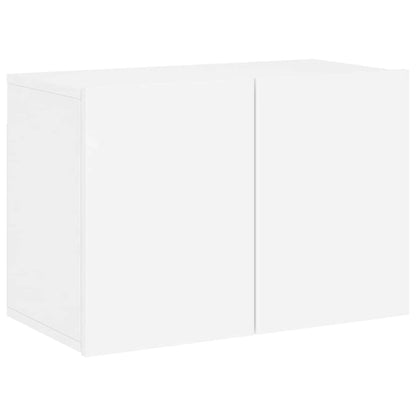 vidaXL 6 Piece TV Wall Units White Engineered Wood