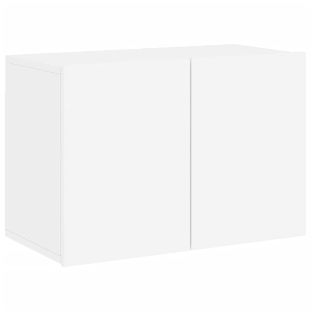 vidaXL 5 Piece TV Wall Units White Engineered Wood