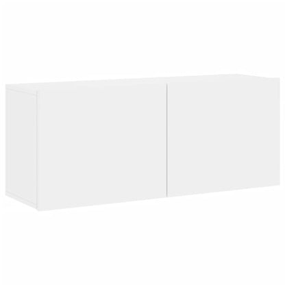 vidaXL 5 Piece TV Wall Units White Engineered Wood