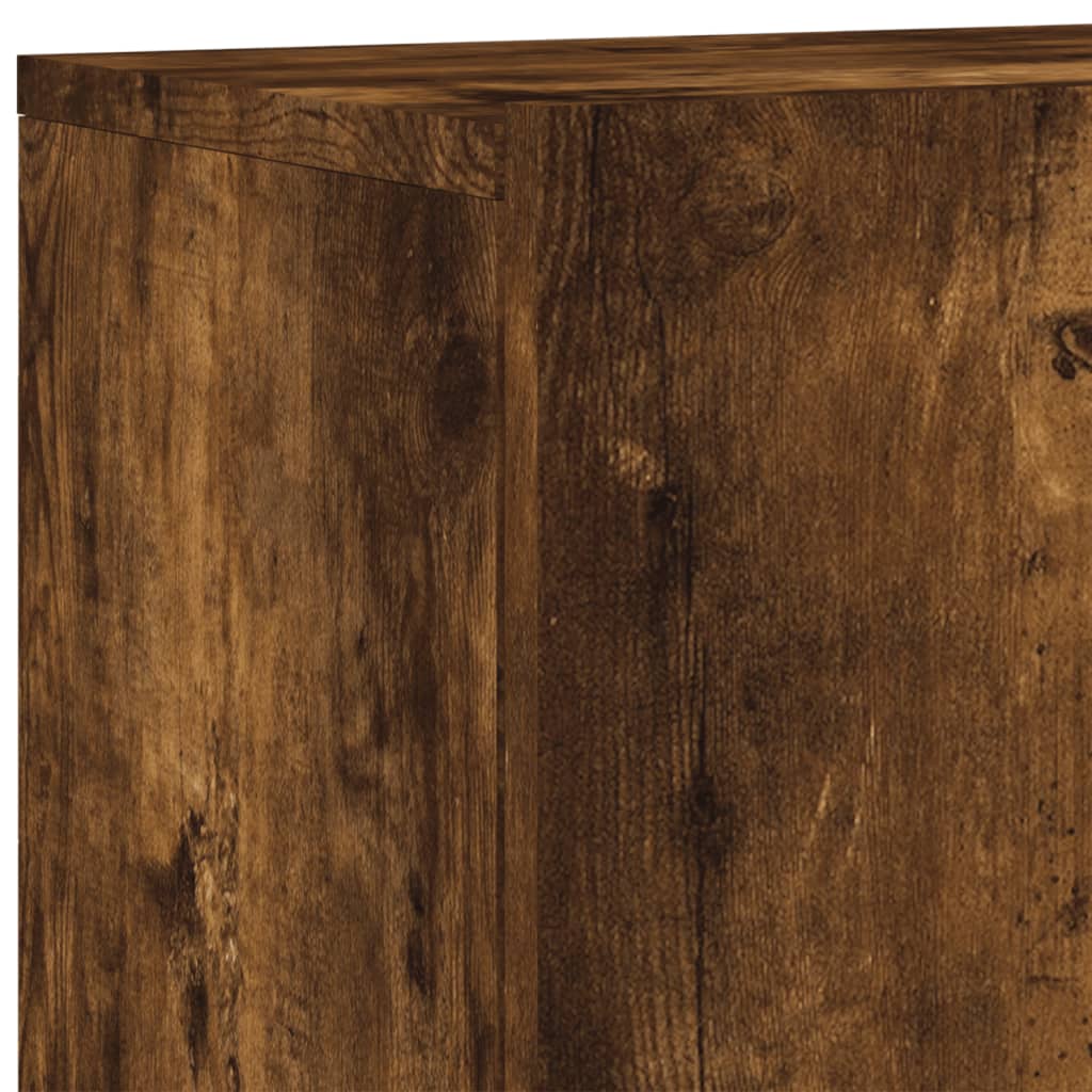 vidaXL 5 Piece TV Wall Units Smoked Oak Engineered Wood