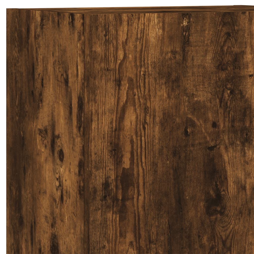 vidaXL 5 Piece TV Wall Units Smoked Oak Engineered Wood
