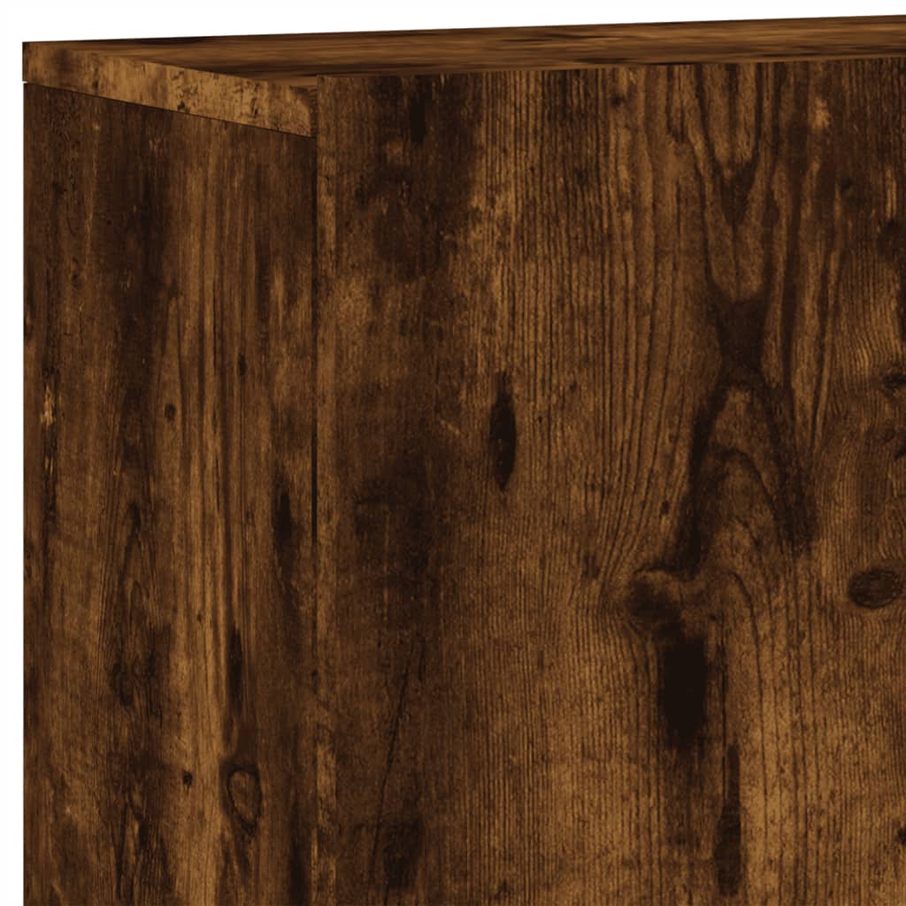 vidaXL 5 Piece TV Wall Units Smoked Oak Engineered Wood