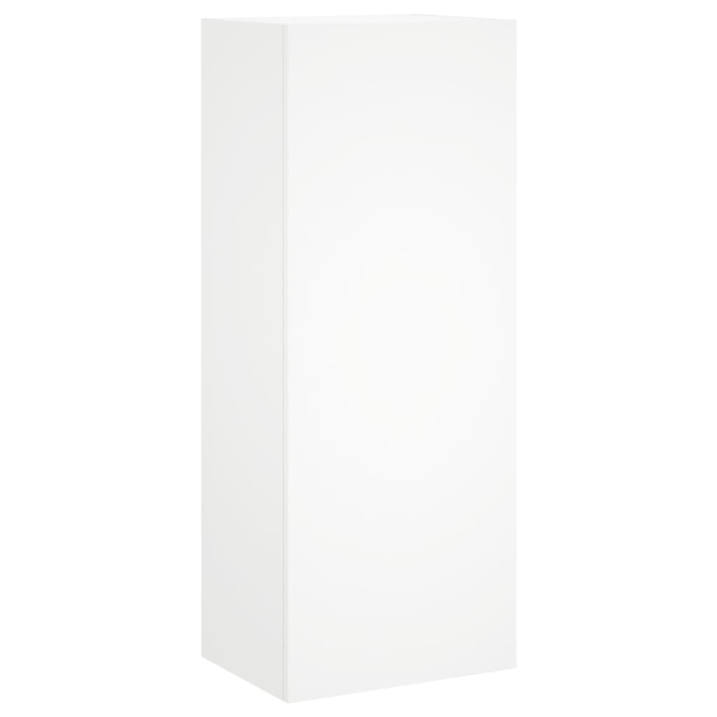 vidaXL 4 Piece TV Wall Units White Engineered Wood