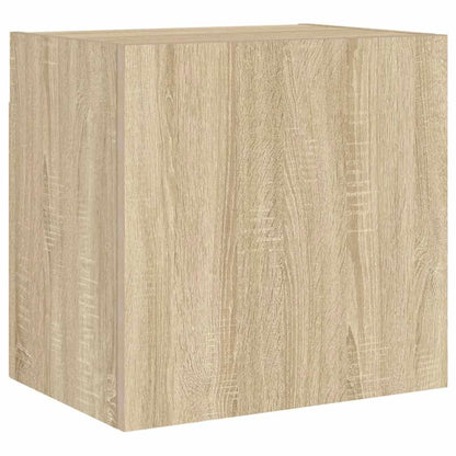 vidaXL 4 Piece TV Wall Units Sonoma Oak Engineered Wood