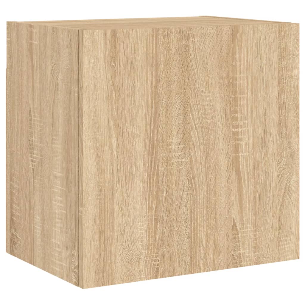 vidaXL 4 Piece TV Wall Units Sonoma Oak Engineered Wood