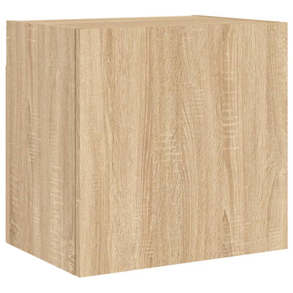 vidaXL 4 Piece TV Wall Units Sonoma Oak Engineered Wood