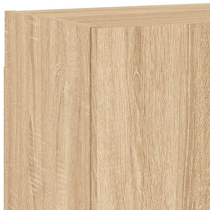 vidaXL 4 Piece TV Wall Units Sonoma Oak Engineered Wood