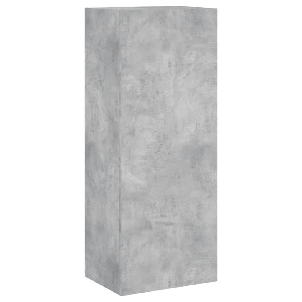 vidaXL 4 Piece TV Wall Units Concrete Grey Engineered Wood