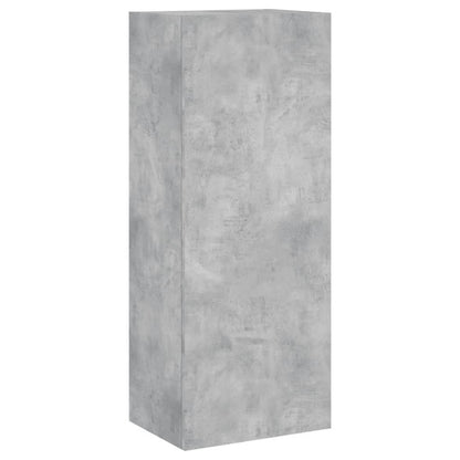 vidaXL 4 Piece TV Wall Units Concrete Grey Engineered Wood