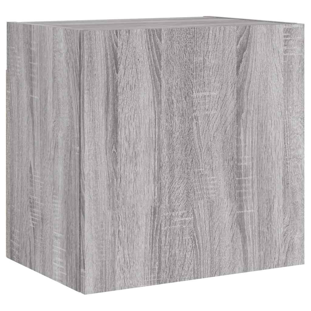 vidaXL 4 Piece TV Wall Units Grey Sonoma Engineered Wood
