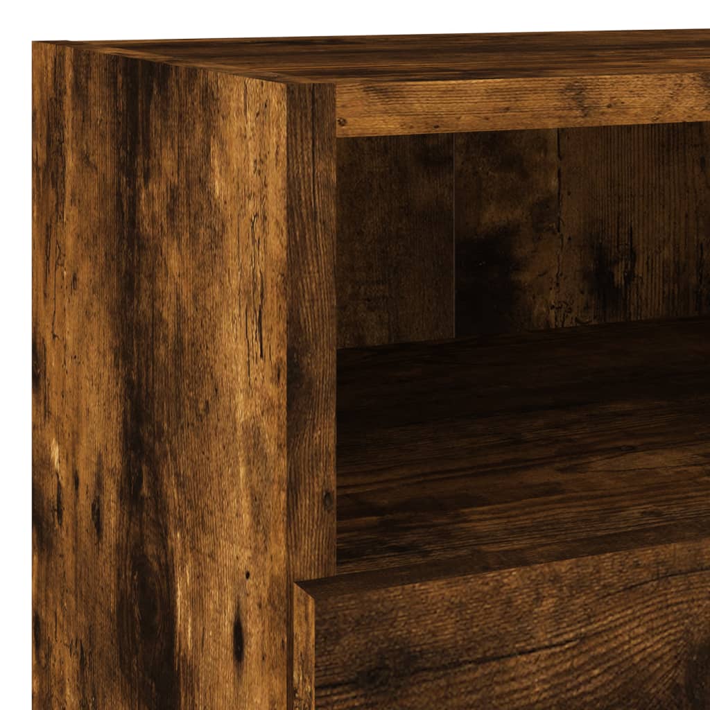 vidaXL 5 Piece TV Wall Units Smoked Oak Engineered Wood