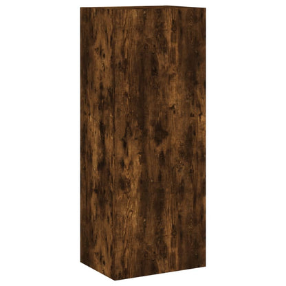 vidaXL 5 Piece TV Wall Units Smoked Oak Engineered Wood