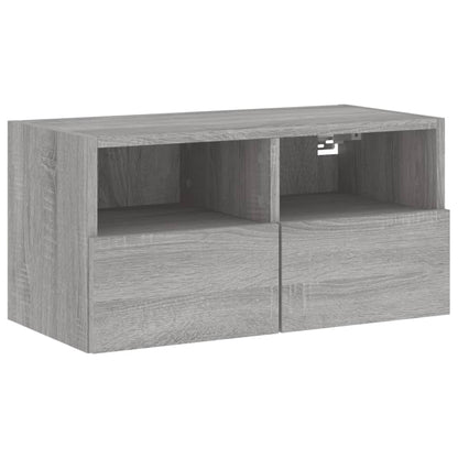 vidaXL 5 Piece TV Wall Units Grey Sonoma Engineered Wood