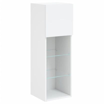 vidaXL 5 Piece TV Wall Units with LED White Engineered Wood