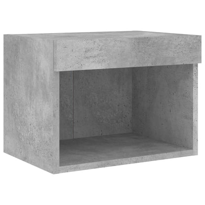 vidaXL 5 Piece TV Wall Units with LED Concrete Grey Engineered Wood