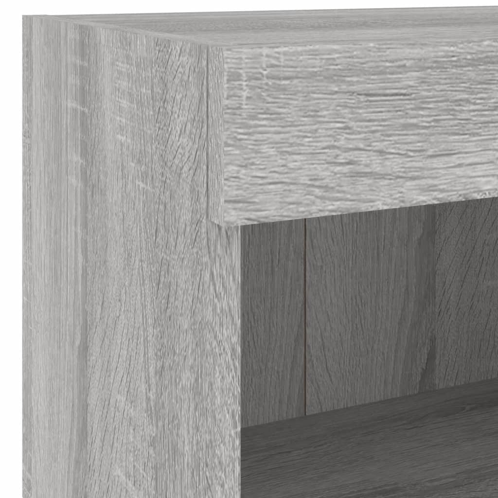 vidaXL 5 Piece TV Wall Units with LED Grey Sonoma Engineered Wood