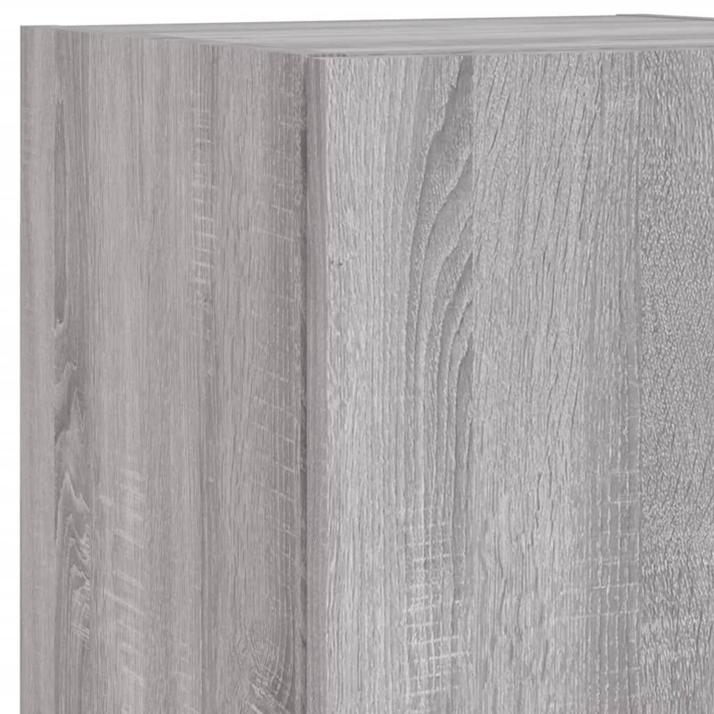 vidaXL 5 Piece TV Wall Units with LED Grey Sonoma Engineered Wood